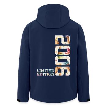 LIMITED EDITION 2006 20 JAHRE EIS 20. GEBURTSTAG - Men’s Recycled Softshell Jacket by Stanley/Stella - navy - Back - AI Model Male 185 light (185cm)