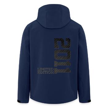 15TH BIRTHDAY LIMITED EDITION 2011 - Men’s Recycled Softshell Jacket by Stanley/Stella - navy - Back - AI Model Male 185 light (185cm)