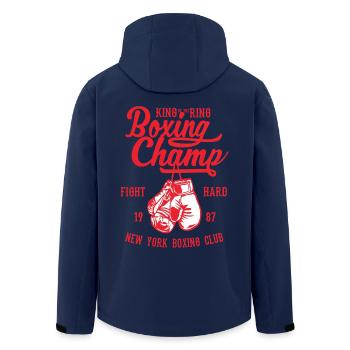 Le champion de boxe Champion de boxe Boxer anneau Fight Club - Veste softshell homme en polyester recyclé Stanley/Stella - marine - Dos - AI Model Male 185 light (185cm)