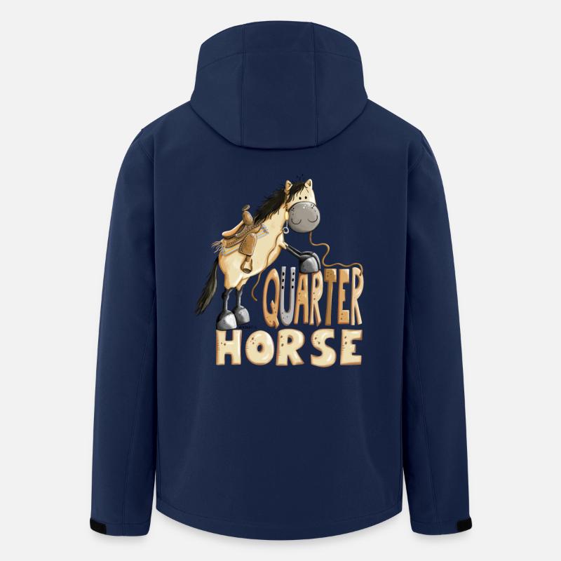 Das Quarter Horse - Recycelte Männer Softshell-Jacke von Stanley/Stella - Navy