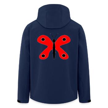 Muttertags Geschenk Mutter Muttertag Geschenkidee  - Recycelte Männer Softshell-Jacke von Stanley/Stella - Navy - Hinten - AI Model Male 185 light (185cm)