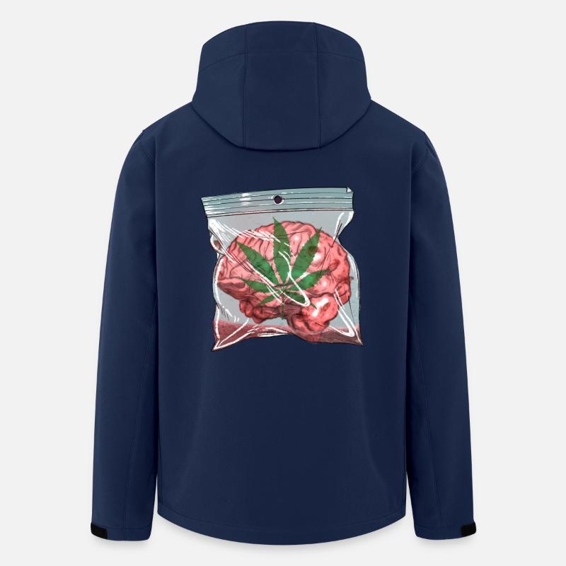 Gehirn - Recycelte Männer Softshell-Jacke von Stanley/Stella - Navy