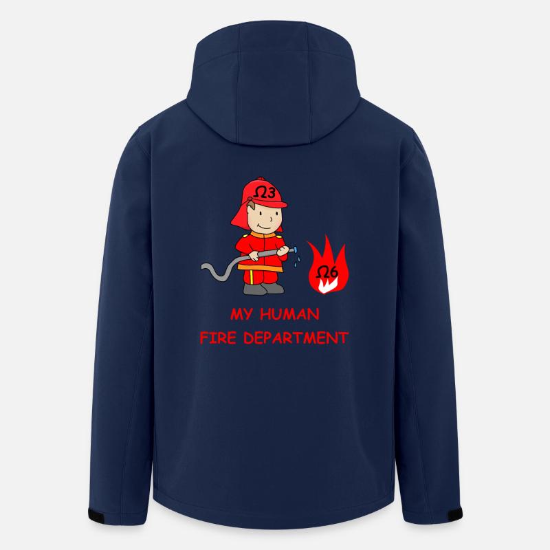 My Human Fire Department - Omega3 - Recycelte Männer Softshell-Jacke von Stanley/Stella - Navy