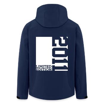 15TH BIRTHDAY LIMITED EDITION 2011 - Men’s Recycled Softshell Jacket by Stanley/Stella - navy - Back - AI Model Male 185 light (185cm)