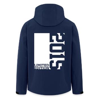 11TH BIRTHDAY LIMITED EDITION 2015 - Men’s Recycled Softshell Jacket by Stanley/Stella - navy - Back - AI Model Male 185 light (185cm)