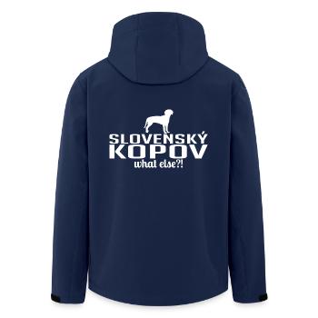 SLOVENSKY KOPOV quoi d'autre discours de chien de Wilsign - Veste softshell homme en polyester recyclé Stanley/Stella - marine - Dos - AI Model Male 185 light (185cm)
