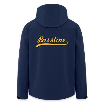 Bassline / Dubstep / Techno / Bass - Veste softshell homme en polyester recyclé Stanley/Stella - marine - Dos - AI Model Male 185 light (185cm)
