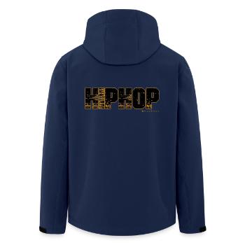 HipHop - Recycelte Männer Softshell-Jacke von Stanley/Stella - Navy - Hinten - AI Model Male 185 light (185cm)