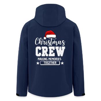 WEIHNACHTS-CREW - Recycelte Männer Softshell-Jacke von Stanley/Stella - Navy - Hinten - AI Model Male 185 light (185cm)