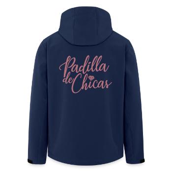 Padilla de Chicas Bride's Gang Bridesmaid Wedding - Men’s Recycled Softshell Jacket by Stanley/Stella - navy - Back - AI Model Male 185 light (185cm)