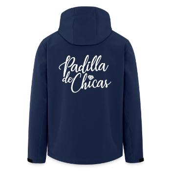 Padilla de Chicas Bride's Gang Bridesmaid Wedding - Men’s Recycled Softshell Jacket by Stanley/Stella - navy - Back - AI Model Male 185 light (185cm)