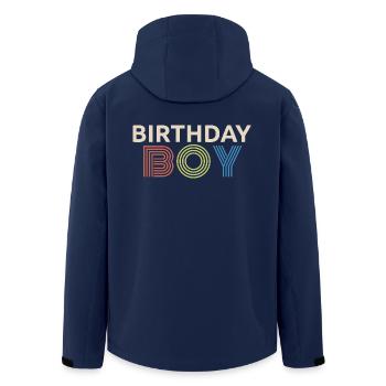 Birthday Boy - Retro Geburtstagsfeier für Kinder Jungen - Recycelte Männer Softshell-Jacke von Stanley/Stella - Navy - Hinten - AI Model Male 185 light (185cm)