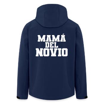 Mama del Novio Groom's Mother Wedding Gift - Men’s Recycled Softshell Jacket by Stanley/Stella - navy - Back - AI Model Male 185 light (185cm)