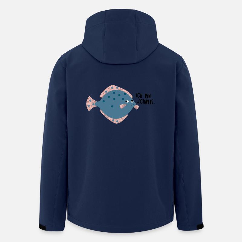 Scholle - Recycelte Männer Softshell-Jacke von Stanley/Stella - Navy