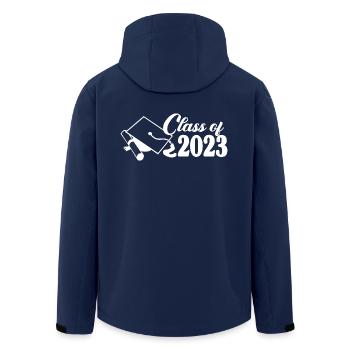 Klasse von 2023 Abschlussfeier Geschenk für ihn und sie - Recycelte Männer Softshell-Jacke von Stanley/Stella - Navy - Hinten - AI Model Male 185 light (185cm)