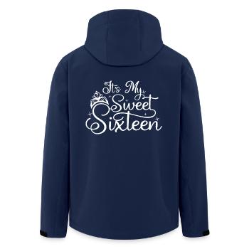 C’est mon doux seize 16e anniversaire 16 ans - Veste softshell homme en polyester recyclé Stanley/Stella - marine - Dos - AI Model Male 185 light (185cm)