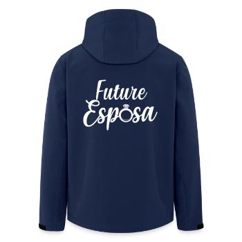 Future Esposa Engagement Bridal Shower Wedding - Men’s Recycled Softshell Jacket by Stanley/Stella - navy - Back - AI Model Male 185 light (185cm)