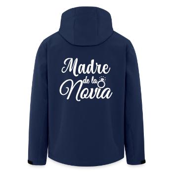 Madre de la Novia Bride's Mother Wedding Gift - Men’s Recycled Softshell Jacket by Stanley/Stella - navy - Back - AI Model Male 185 light (185cm)