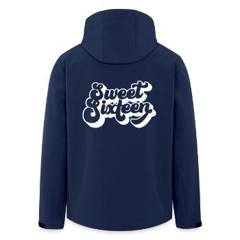 Sweet Sixteen mignon 16e anniversaire cadeau 16 ans - Veste softshell homme en polyester recyclé Stanley/Stella - marine - Dos - AI Model Male 185 light (185cm)