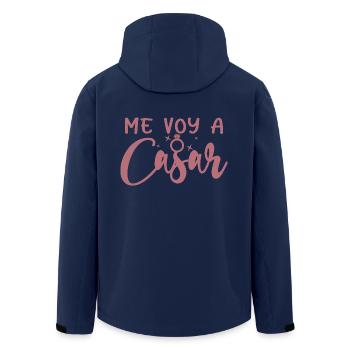 Me Voy A Casar I'm Getting Married Wedding Engaged - Men’s Recycled Softshell Jacket by Stanley/Stella - navy - Back - AI Model Male 185 light (185cm)