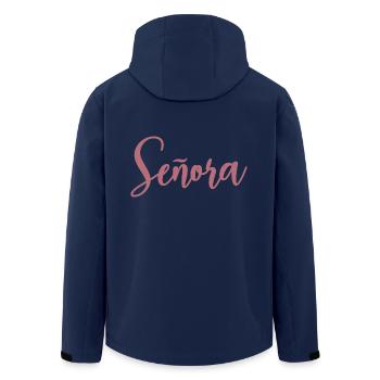 Señora Engagement Bride To Be Wedding Party - Men’s Recycled Softshell Jacket by Stanley/Stella - navy - Back - AI Model Male 185 light (185cm)