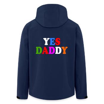 Yes daddy - Recycelte Männer Softshell-Jacke von Stanley/Stella - Navy - Hinten - AI Model Male 185 light (185cm)