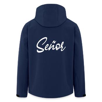 Señor Engagement Groom To Be Wedding Party - Men’s Recycled Softshell Jacket by Stanley/Stella - navy - Back - AI Model Male 185 light (185cm)