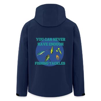 Tu ne peux jamais avoir suffisamment de leurres - Veste softshell homme en polyester recyclé Stanley/Stella - marine - Dos - AI Model Male 185 light (185cm)