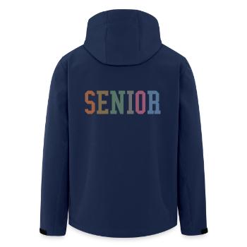 Senior - Student Class Retro Graduation Party Geschenk - Recycelte Männer Softshell-Jacke von Stanley/Stella - Navy - Hinten - AI Model Male 185 light (185cm)