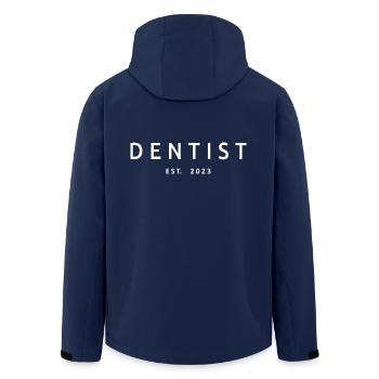 Zahnarzt Est. 2023 Abschluss Zahnmedizin Student - Recycelte Männer Softshell-Jacke von Stanley/Stella - Navy - Hinten - AI Model Male 185 light (185cm)