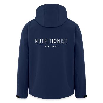 Nutritionist Est. 2023 Graduated Nutritionist Gift - Men’s Recycled Softshell Jacket by Stanley/Stella - navy - Back - AI Model Male 185 light (185cm)