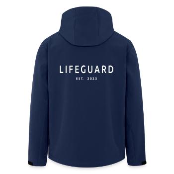 Rettungsschwimmer Est. 2023 Absolvent Rettungsschwimmer Student - Recycelte Männer Softshell-Jacke von Stanley/Stella - Navy - Hinten - AI Model Male 185 light (185cm)