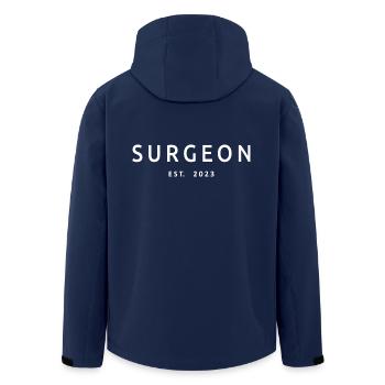 Chirurgien Est. 2023 Étudiant diplômé en médecine chirurgienne - Veste softshell homme en polyester recyclé Stanley/Stella - marine - Dos - AI Model Male 185 light (185cm)