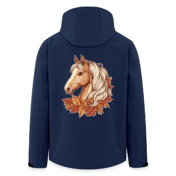 Cheval automne - Veste softshell homme en polyester recyclé Stanley/Stella - marine - Dos - AI Model Male 185 light (185cm)