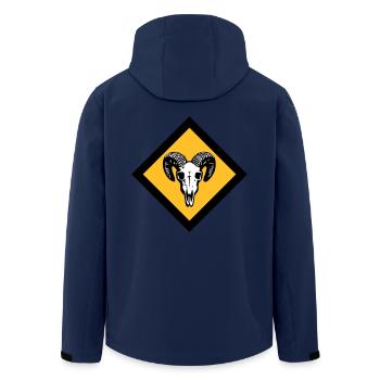 Gotland - Recycelte Männer Softshell-Jacke von Stanley/Stella - Navy - Hinten - AI Model Male 185 light (185cm)