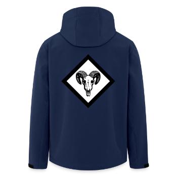 Gotland - Recycelte Männer Softshell-Jacke von Stanley/Stella - Navy - Hinten - AI Model Male 185 light (185cm)