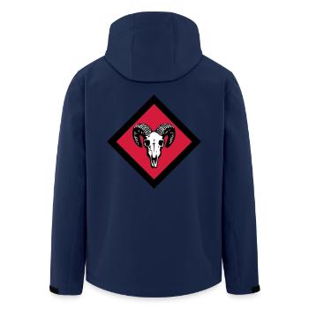 Gotland - Recycelte Männer Softshell-Jacke von Stanley/Stella - Navy - Hinten - AI Model Male 185 light (185cm)