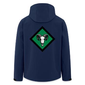 Gotland - Recycelte Männer Softshell-Jacke von Stanley/Stella - Navy - Hinten - AI Model Male 185 light (185cm)