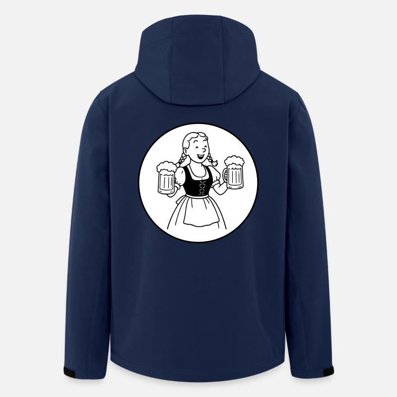 Bier mädchen - Men’s Recycled Softshell Jacket by Stanley/Stella - navy