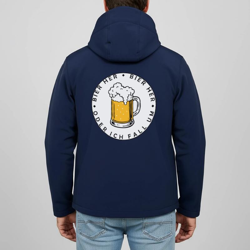 Bees here - Oder ich fall um! Men’s Recycled Softshell Jacket Discoverer by Stanley/Stella