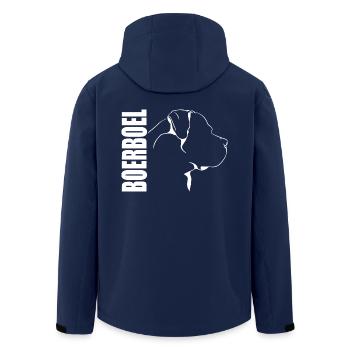 BOERBOEL Profil Hunde Hund - Recycelte Männer Softshell-Jacke von Stanley/Stella - Navy - Hinten - AI Model Male 185 light (185cm)