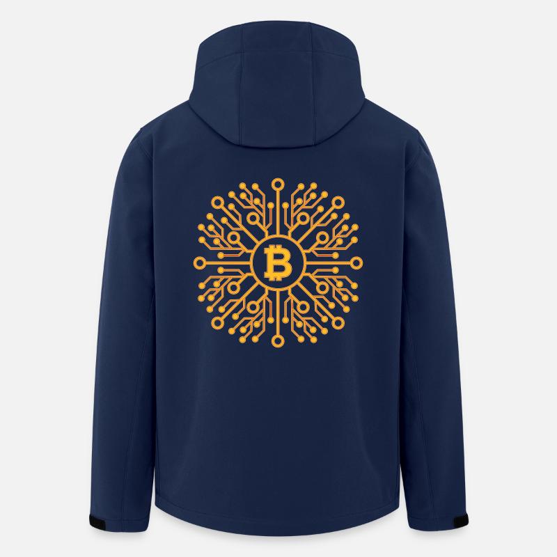 Bitcoin - Recycelte Männer Softshell-Jacke von Stanley/Stella - Navy