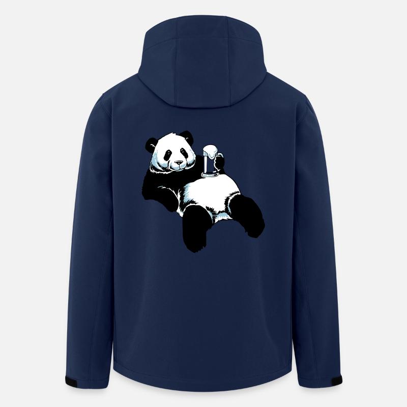Partnershirt Panda - Papa - Recycelte Männer Softshell-Jacke von Stanley/Stella - Navy