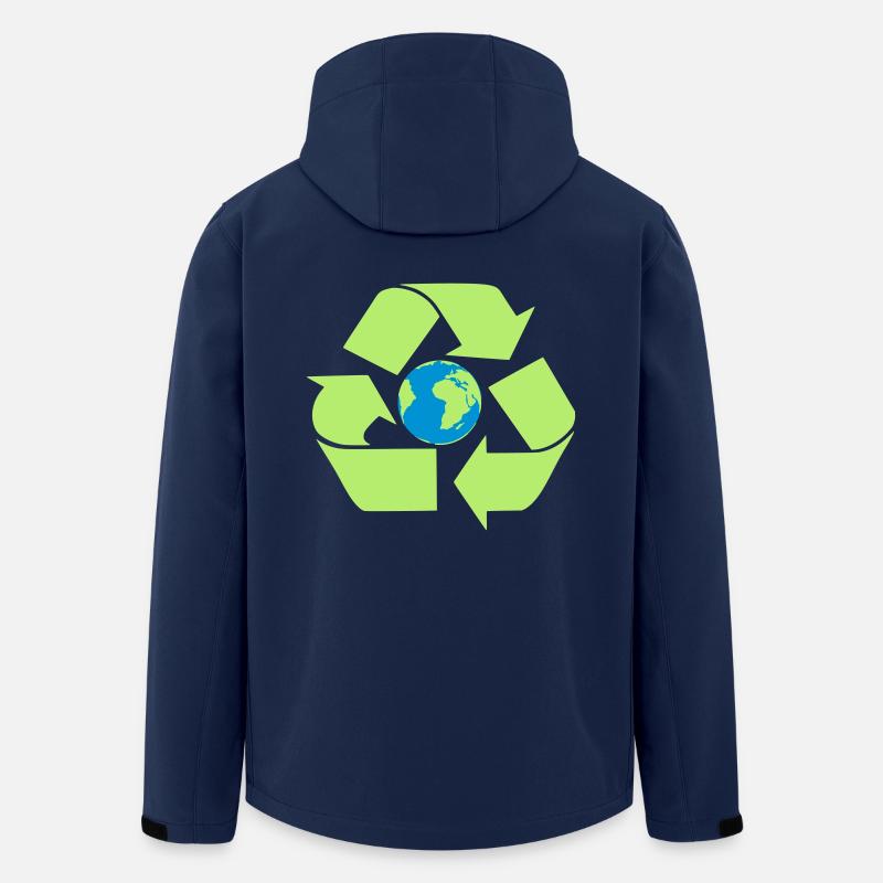Recycling Erde - Recycelte Männer Softshell-Jacke von Stanley/Stella - Navy
