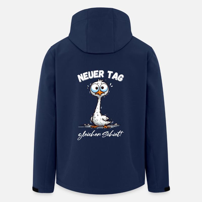 Hamburg Schiet Hamburger Nordsee Möwe Lustig - Recycelte Männer Softshell-Jacke von Stanley/Stella - Navy