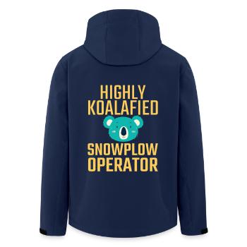 Conducteur de chasse-neige Koalafied Conducteur de chasse-neige - Veste softshell homme en polyester recyclé Stanley/Stella - marine - Dos - AI Model Male 185 light (185cm)