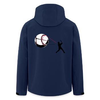 Baseball - Recycelte Männer Softshell-Jacke von Stanley/Stella - Navy - Hinten - AI Model Male 185 light (185cm)