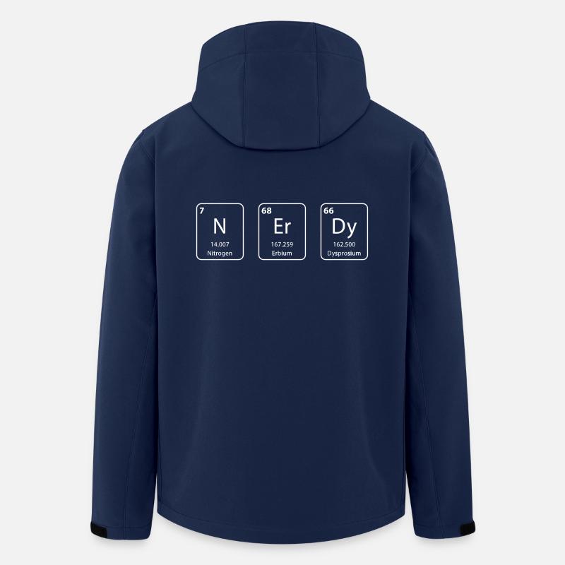 Nerdy periodic table element - Men’s Recycled Softshell Jacket by Stanley/Stella - navy