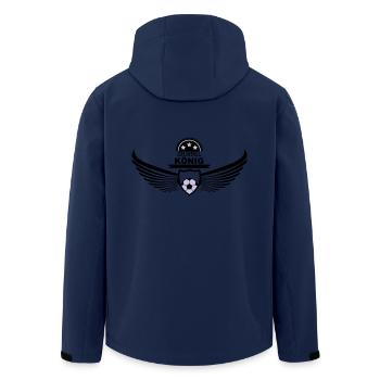 Dribbelkönig dribbeln ballkünstler fußball 2c - Recycelte Männer Softshell-Jacke von Stanley/Stella - Navy - Hinten - AI Model Male 185 light (185cm)