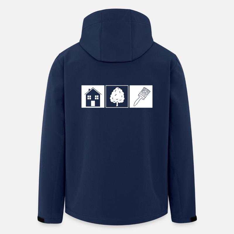 Brush Tree House - Men’s Recycled Softshell Jacket by Stanley/Stella - navy